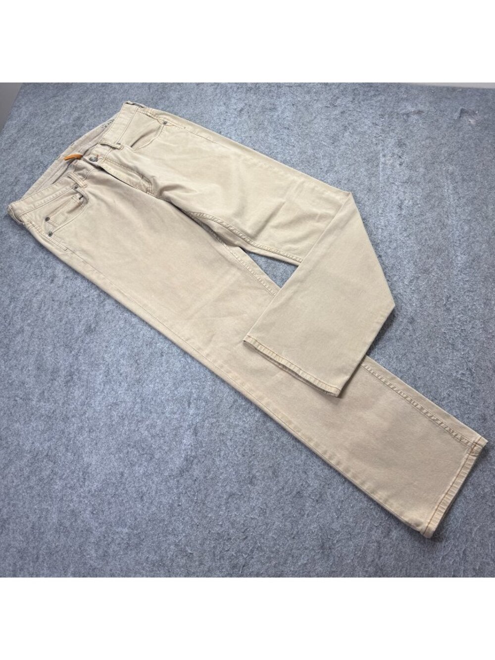 Tommy Bahama 5-Pocket Pants Men 34 x 32 Beige Stretch Boracay Flat Front b168